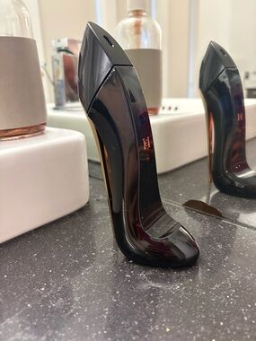 Carolina Herrera Black High-Heel Bottle with Gold Accent